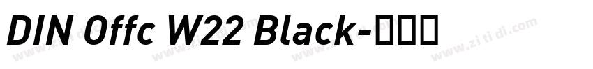 DIN Offc W22 Black字体转换